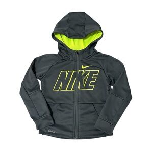 Nike Dri-Fit Full Zip Hooded Sweatshirt Little Boy’s Size 5-6 Years